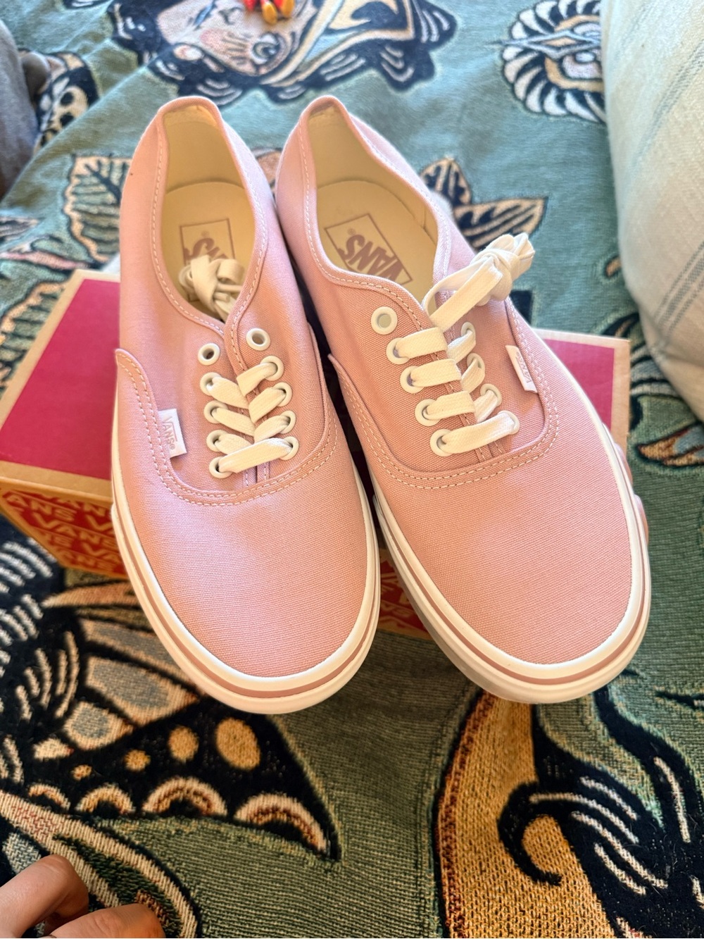 Vans Pink Low-Top Canvas Sneakers